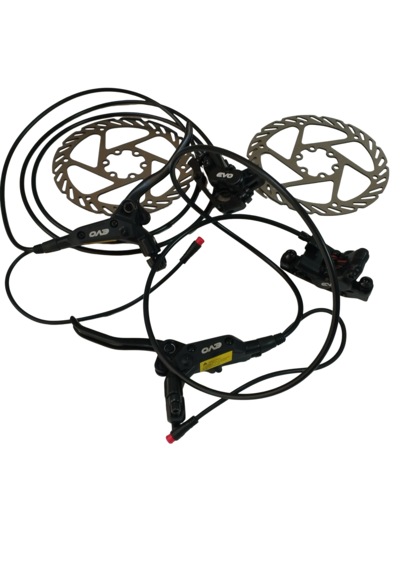 Güçlü Bisikletmotosiklet Elektrikli Bisiklet Sensörlü Hidrolik Fren Seti Rotorlar Dahil
