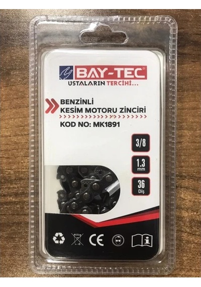 Bay-tec Benzinli Kesim Motoru Zinciri 36 Diş