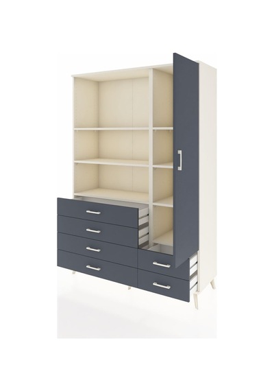 Hyperion Dolap 7 Raflı 6 Çekmeceli Tek Kapaklı 132x44x195 Aytaşı-antrasit/antrasit Antrasıt/antrasıt Hyperion Dolap 7 Raflı 6 Çekmeceli Tek Kapaklı 132x44x195 Aytaşı-antrasit/antrasit Antrasıt/antrasıt
