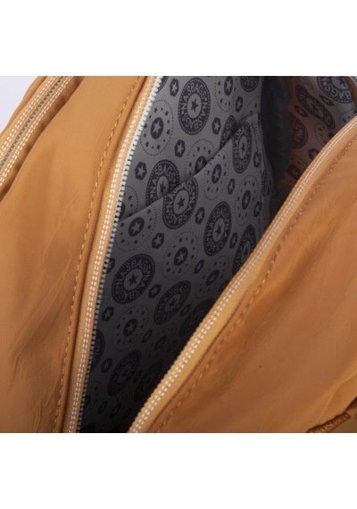 Nas Bag Kadın Çok Gözlü Hafif Su Geçirmez Unisex Water Proof Çanta Hardal
