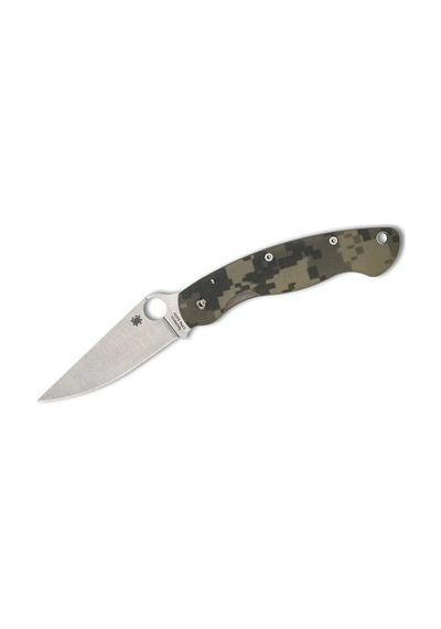 Spyderco Military Model Camo G-10 Plainedge Kamp Çakı Kamuflaj