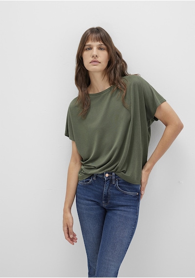 Mavi - Lux Touch Tencel Tm Modal Yeşil Basic Tişört 167245-71551 Yeşil Mavi - Lux Touch Tencel Tm Modal Yeşil Basic Tişört 167245-71551 Yeşil