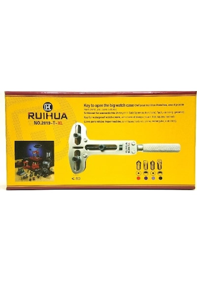 Ruıhua 2819-T-Xl Saat Kapak Açma Anahtarı 3 Başlı Ekstra Geniş