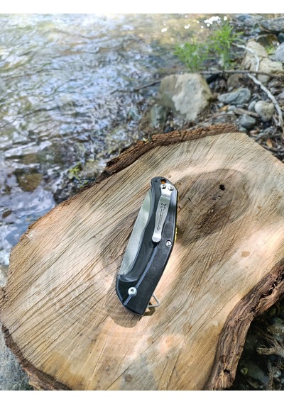 El Yapımı Outdoor Kamp Çakısı Siyah - Sarı
