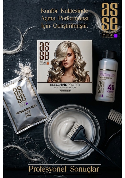 Asse Hair Colors For Professionals Bleaching Powder Ultra Yoğun Saç Renk Açıcı