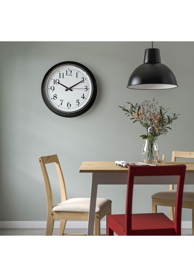 Ikea Bravur Duvar Saati 59 Cm Siyah