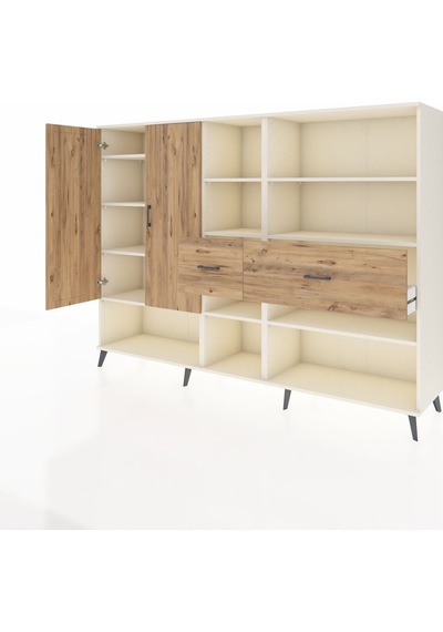 Hyperion Dolap 10 Raflı 2 Çekmeceli 2 Kapaklı 220x44x163 Aytaşı-çam Atlas Çam - Aytası Hyperion Dolap 10 Raflı 2 Çekmeceli 2 Kapaklı 220x44x163 Aytaşı-çam Atlas Çam - Aytası
