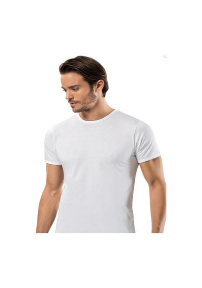 Fily İç Giyim Erdem Gold Modal 0 Yaka T-shirt Beyaz