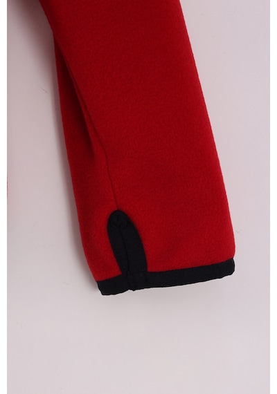 Monox Çocuk Unisex Parmak Geçmeli Polar Ceket Kırmızı
