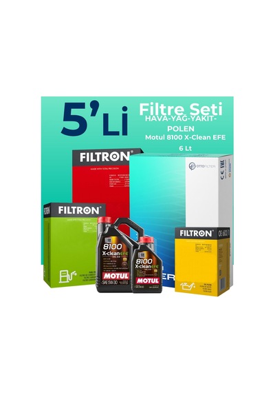 Filtron Toyota Rav 4 2.0 Dizel Filtre Bakım Seti Motul Motor Yağlı 2012-2015 5 Li