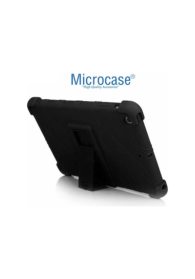 Apple Uyumlu iPad  9.7 2016 2in1 Set Standlı Silikon Kılıf + Klavye -AL8107