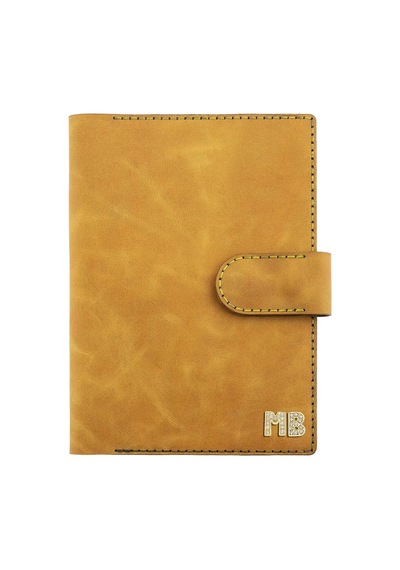 A5 Defter Ve Ajanda Kılıfı - %100 Rainbow Deri - Ko10001 - Hardal Sarısı Hardal Sarısı