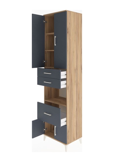 Hyperion Dolap 4 Raflı 3 Çekmeceli 4 Kapaklı 60x44x243 Çam-an... Çam Hyperion Dolap 4 Raflı 3 Çekmeceli 4 Kapaklı 60x44x243 Çam-an... Çam