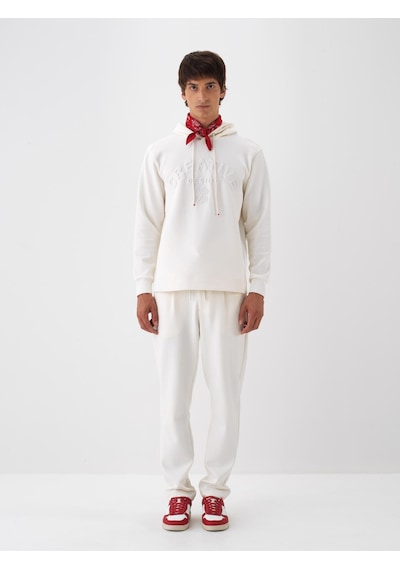 Xint Ekru Pamuk Dokulu Regular Fit Sweatshirt 300321