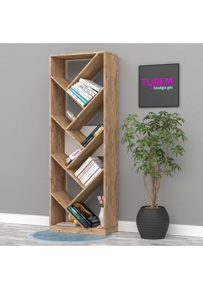 Simetri Kitaplık Mdf Sis Gri Simetri Kitaplık Mdf Sis Gri