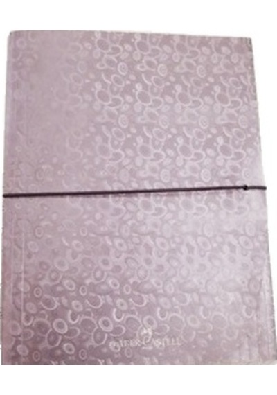 Faber-Castell Lastikli Dosya Desenli A4 Metalik Mor