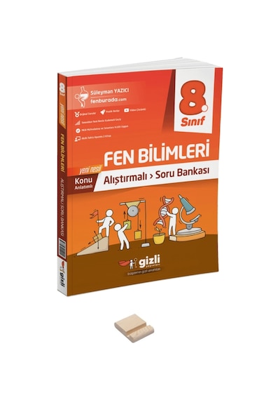 Lgs 8. Sınıf Alıştırmalı Fen Soru Bankası Ve Telefon Standı