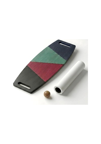 Denge Tahtası Balance Board Çift Fonksiyonlu Gym Board Rocket Board 73 X 31 Cm Mavi-siyah-yeşil- Kırmızı Çok Renkli