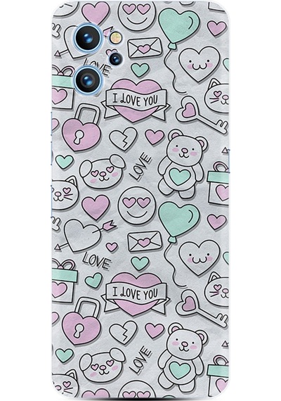 Reeder S19 Max Pro Kılıf Resimli Desenli Silikon Platinium Series I love You 1882