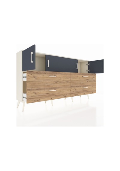 Arges Konsol 2 Raflı 4 Çekmeceli 4 Kapaklı 176x30x99 Aytaşı-antra Aytaşı-antrasit/çam Arges Konsol 2 Raflı 4 Çekmeceli 4 Kapaklı 176x30x99 Aytaşı-antra Aytaşı-antrasit/çam