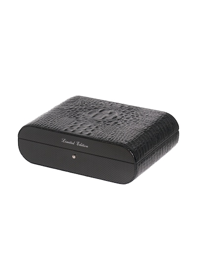 Gentili Emilio Siyah Karbon, Timsah Derisi Humidor 373054