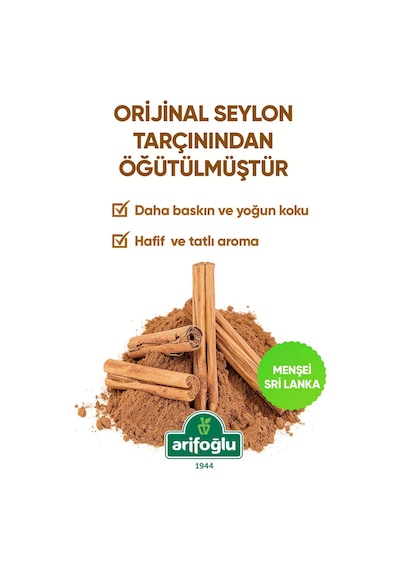 Arifoğlu Seylon Tarçın Toz 70 Gr. Öğütülmüş %100 Doğal