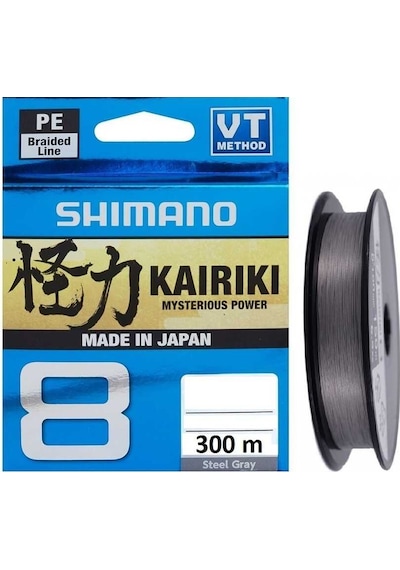 Shimano Kairiki 8X 300 M Steel Gray Örgü Ip Misina