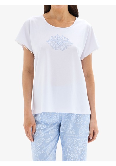 Kadın Pijama Takımı 52027 - Beyaz Beyaz