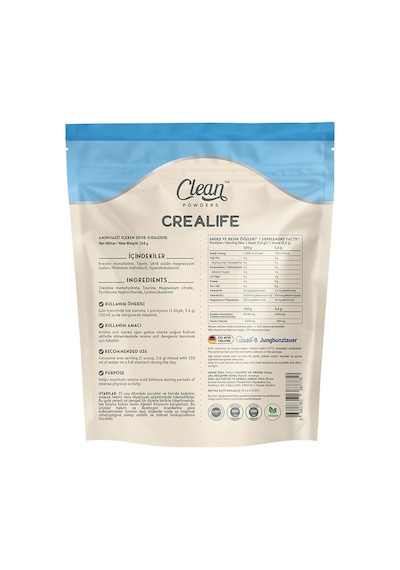 Crealife Alman Patentli Kreatin Monohidrat 168 gr