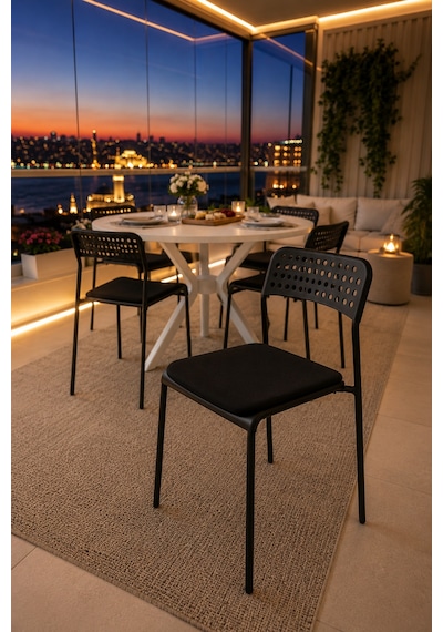 Beyaz 4 Kişilik Minderli Balkon Takımı, Balkon Masası, Balkon Sandalyesi, Yuvarlak Masa, Yemek Masası, Mutfak Masa Sandalye Takımı, 4 Sandalye 1 Ma Beyaz/beyaz-siyah Beyaz 4 Kişilik Minderli Balkon Takımı, Balkon Masası, Balkon Sandalyesi, Yuvarlak Masa, Yemek Masası, Mutfak Masa Sandalye Takımı, 4 Sandalye 1 Ma Beyaz/beyaz-siyah