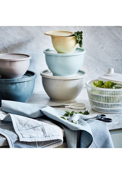 Ikea Garnıtyren Plastik Saklama Kabı Seti, Çok Renkli, 5 Parça