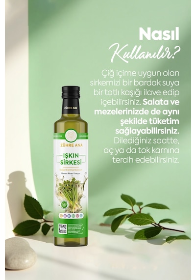 Işkın Sirkesi Doğal Fermantasyon Rheum Ribes Vinegar 500 ML