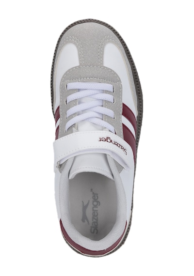Slazenger Dolphın I Unisex Çocuk Cırt Cırtlı Beyaz / Bordo Günlük Spor Ayakkabısı