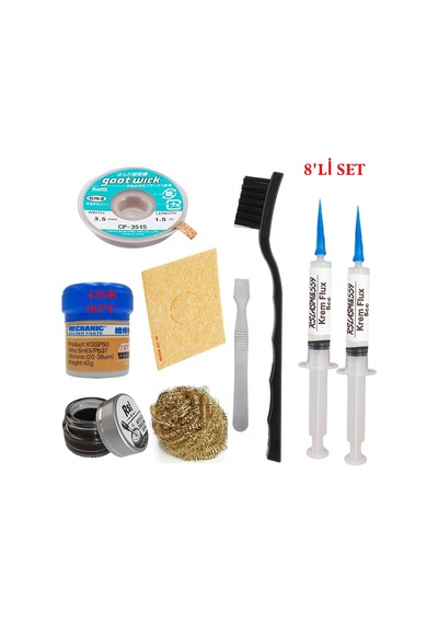 Mechanic Krem Lehim 183 C 42gr Havya Uc Temizleyici Flux Lehim Toplama Cp-3515 Lehim Emme Teli Spatula Stk03