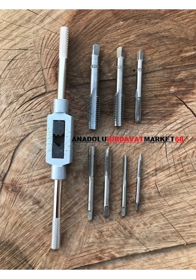 Mert Kollu Klavuz Seti Metrik Civata Diş Açma Seti 8Pcs