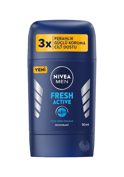 Nıvea Men Fresh Active Stick Deodorant 50 Ml - Terleme Önleyici Koruma 8'li Avantaj Paketi - 8 Tarı