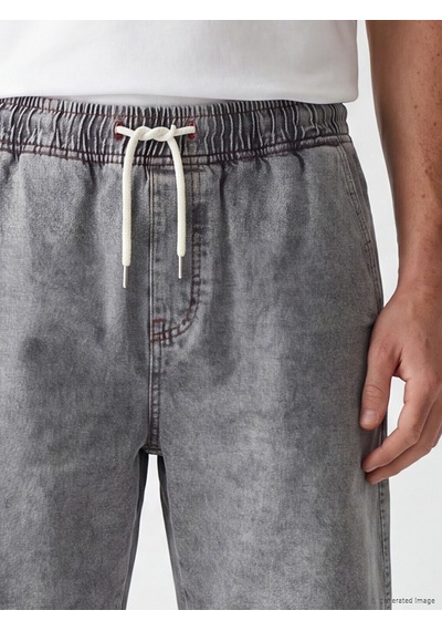 Lcw Jeans Gri Loose Fit Erkek Jean Şort
