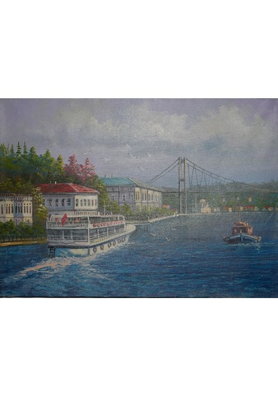 Boğaz'ın Kalbinde: Kuleli Ve Köprü Esintisi 50 x 70 CM