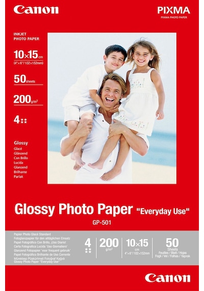 Canon GP-501 Glossy Fotoğraf Kağıdı 50 yaprak, 200gr, 10X15