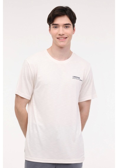 Lumberjack 101571639 Ml Jasper 11urb1052 4fx T-shırt Ekru