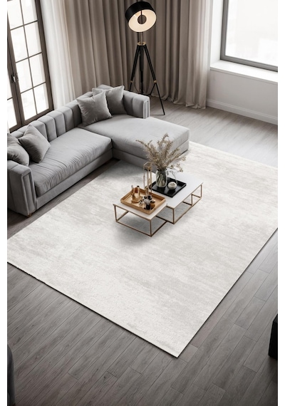 Noval Ct013a Krem Halı Modern Desen Pamuk Taban Akrilik Tozuaz Salon Yatak Odası Koridor Halısı Bej