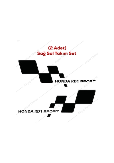 Honda Rd1 Sticker Honda Cr-V Rd1 Araba Sticker Rd1 Oto Sticker