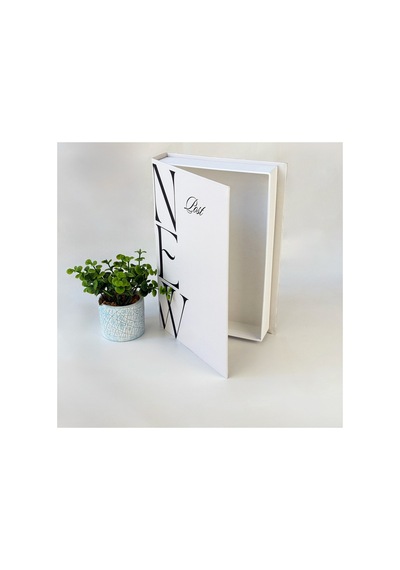Kitap Görünümlü Dekoratif Kutu, İskandinav Tarzı Kitap Şeklinde Saklama Kutusu, Ev Dekorasyonu - Dvdktpkt0014