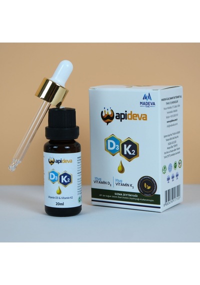 Apideva D3K2 Takviye Edici Gıda 20 ML