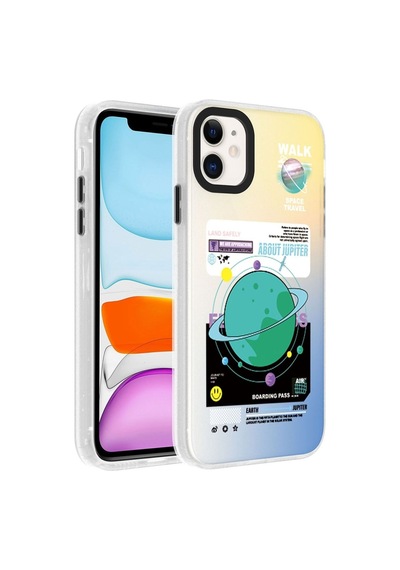 Apple Uyumlu iPhone 12 Pro Max Kılıf Desenli Zore Dragon Sert Kapak Gezegen
