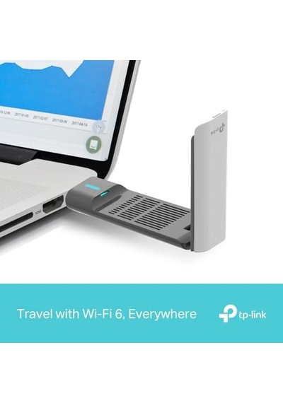 Tr Archer Tx50uh, Ax3000mbps Usb Adaptörü, Wi-fi 6, Usb 3.0, Çift Bantlı, Wpa3, Beamforming, Mu-mımo