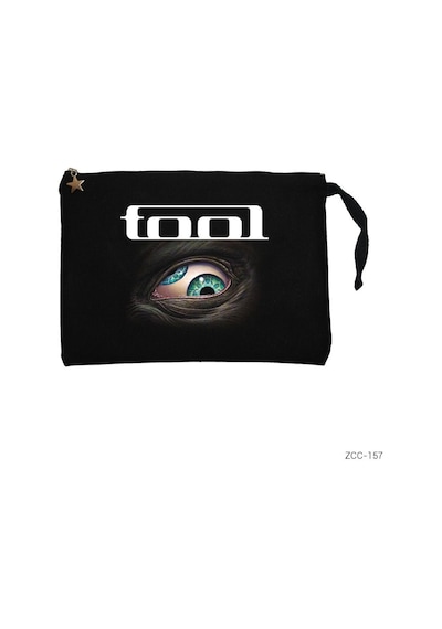 Zepplin Giyim Tool Eye Siyah Clutch Astarlı Cüzdan / El Çantası