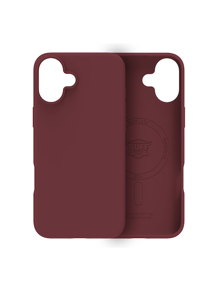 Apple Uyumlu iPhone Buff 16 Plus Magsafe Rubber Fit Silikon Kılıf Plum