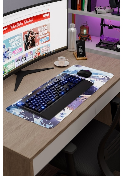 Xingqiu Genshin Impact Anime Oyuncu V5 - 70x30 Xl Gaming Mouse Pad Fare Altlığı