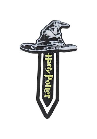 3d Baskı Harry Potter Seçmen Şapkası Figürlü Kitap Ayracı 7'li Set